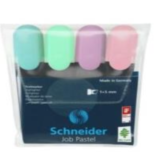 Surligneurs classiques, couleurs assorties — lot de 4 (1)